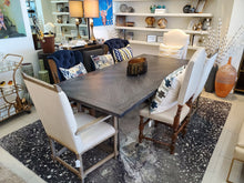 Load image into Gallery viewer, Dark Oak Herringbone Dining Table