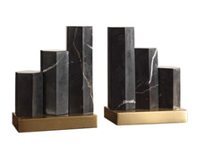 Load image into Gallery viewer, Hexagonal Marble Bookends