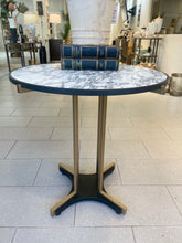 Load image into Gallery viewer, Italian White Marble And Brass Bistro Table