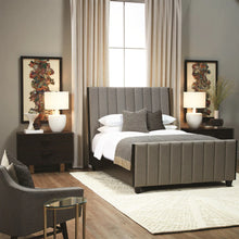 Load image into Gallery viewer, Fully Upholstered Queen Bed with Accents