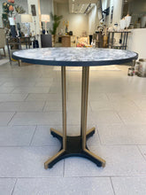 Load image into Gallery viewer, Italian White Marble And Brass Bistro Table