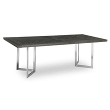 Load image into Gallery viewer, Dark Oak Herringbone Dining Table