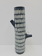 Load image into Gallery viewer, Blue Perched Bird Vase