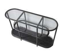 Load image into Gallery viewer, Grey Glass Bar Console