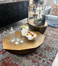 Load image into Gallery viewer, Gold Metal Coffee Table Large