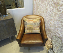 Load image into Gallery viewer, Brown Leather Swivel Chair