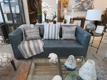 Load image into Gallery viewer, Custom Leather Blue Sofa