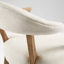 Load image into Gallery viewer, Light Wood Tufted Barstool