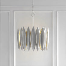 Load image into Gallery viewer, Silver Leaf Chandelier