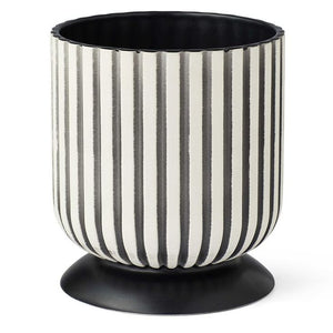 Matte Black Deco Pot Short