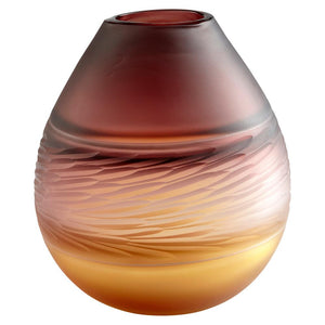 Plum And Amber Vase Short