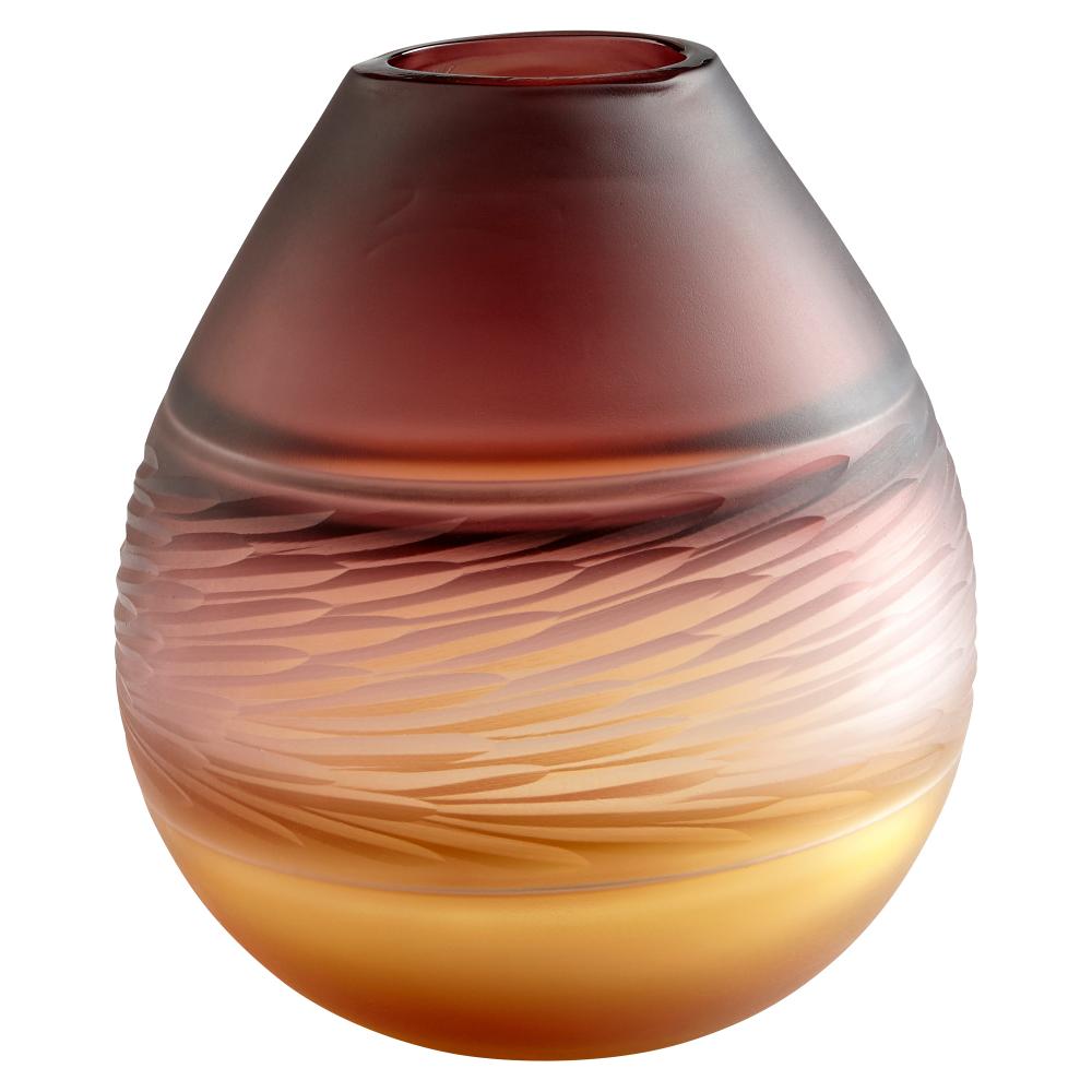 Plum And Amber Vase Short
