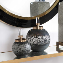 Load image into Gallery viewer, Brushed Brass Glass Bottles
