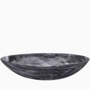 Black Swirl Serving Bowl Large