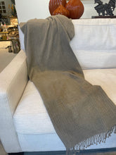 Load image into Gallery viewer, Tan Fringe Blanket
