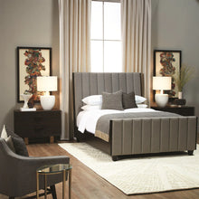 Load image into Gallery viewer, Fully Upholstered Queen Bed with Accents
