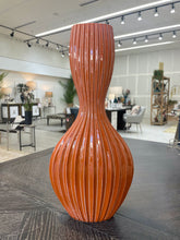 Load image into Gallery viewer, Tangerine Glazed Vase Tall
