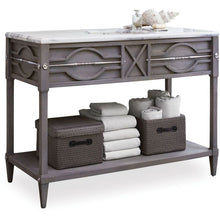 Load image into Gallery viewer, Grey Sink Vanity With Marble Top
