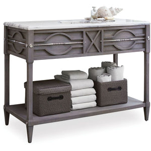 Grey Sink Vanity With Marble Top