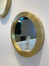 Load image into Gallery viewer, Gold Brass Sheeted Round Mirrors
