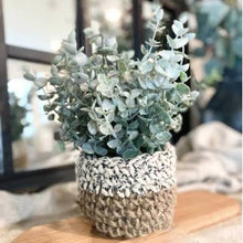 Load image into Gallery viewer, Medium Artificial Eucalyptus Weave Plant
