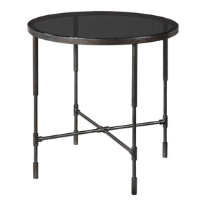 Round Black Side Table