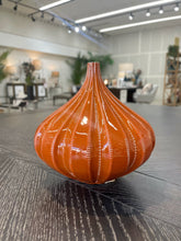 Load image into Gallery viewer, Tangerine Glazed Vase Petite
