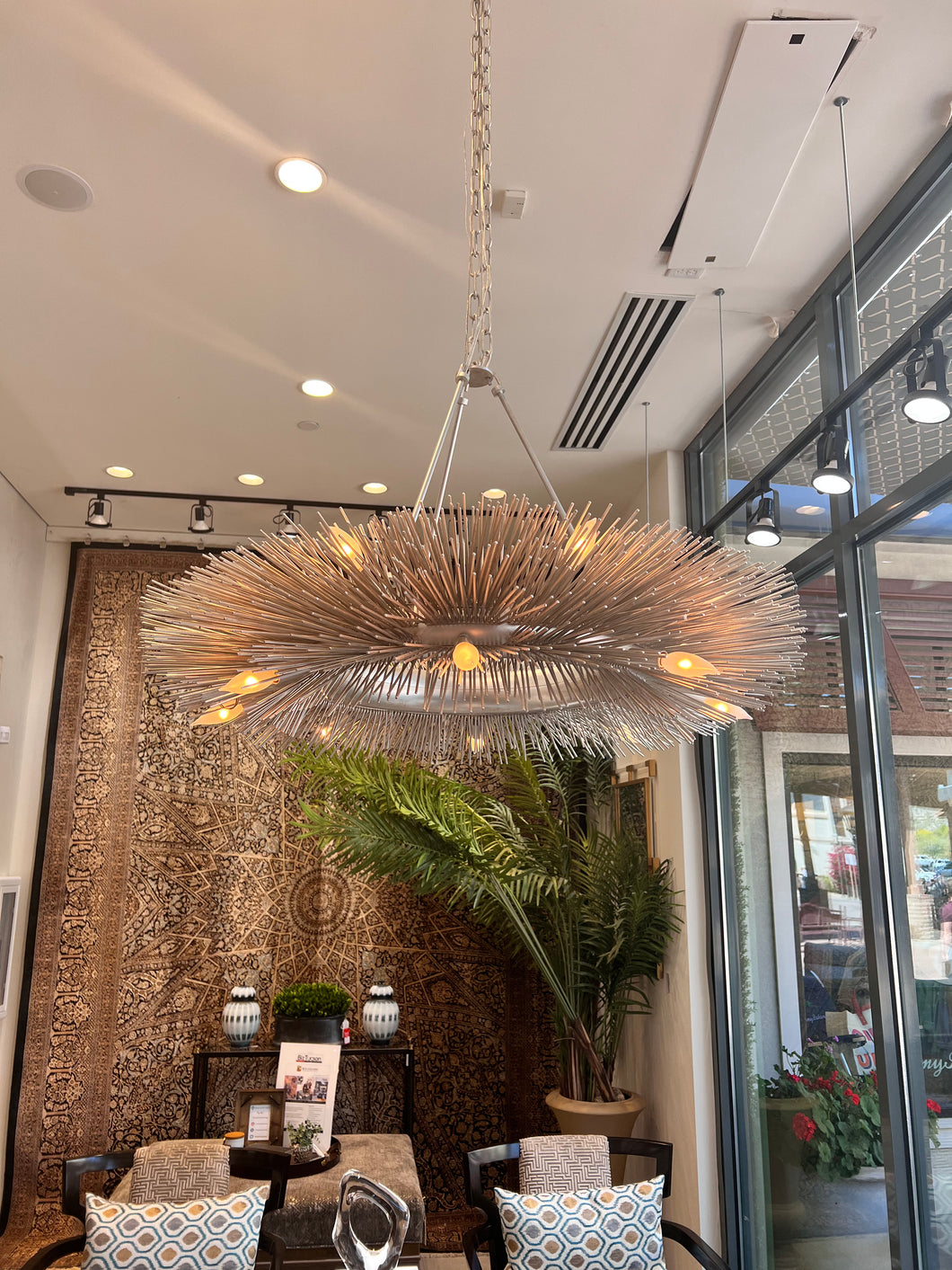 Spiked Ring Chandelier
