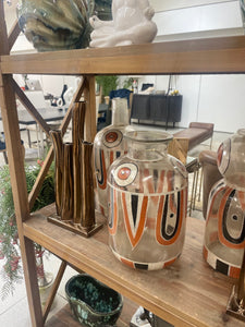 Rustic Patterned Vase Round