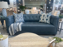 Load image into Gallery viewer, Custom Leather Blue Sofa
