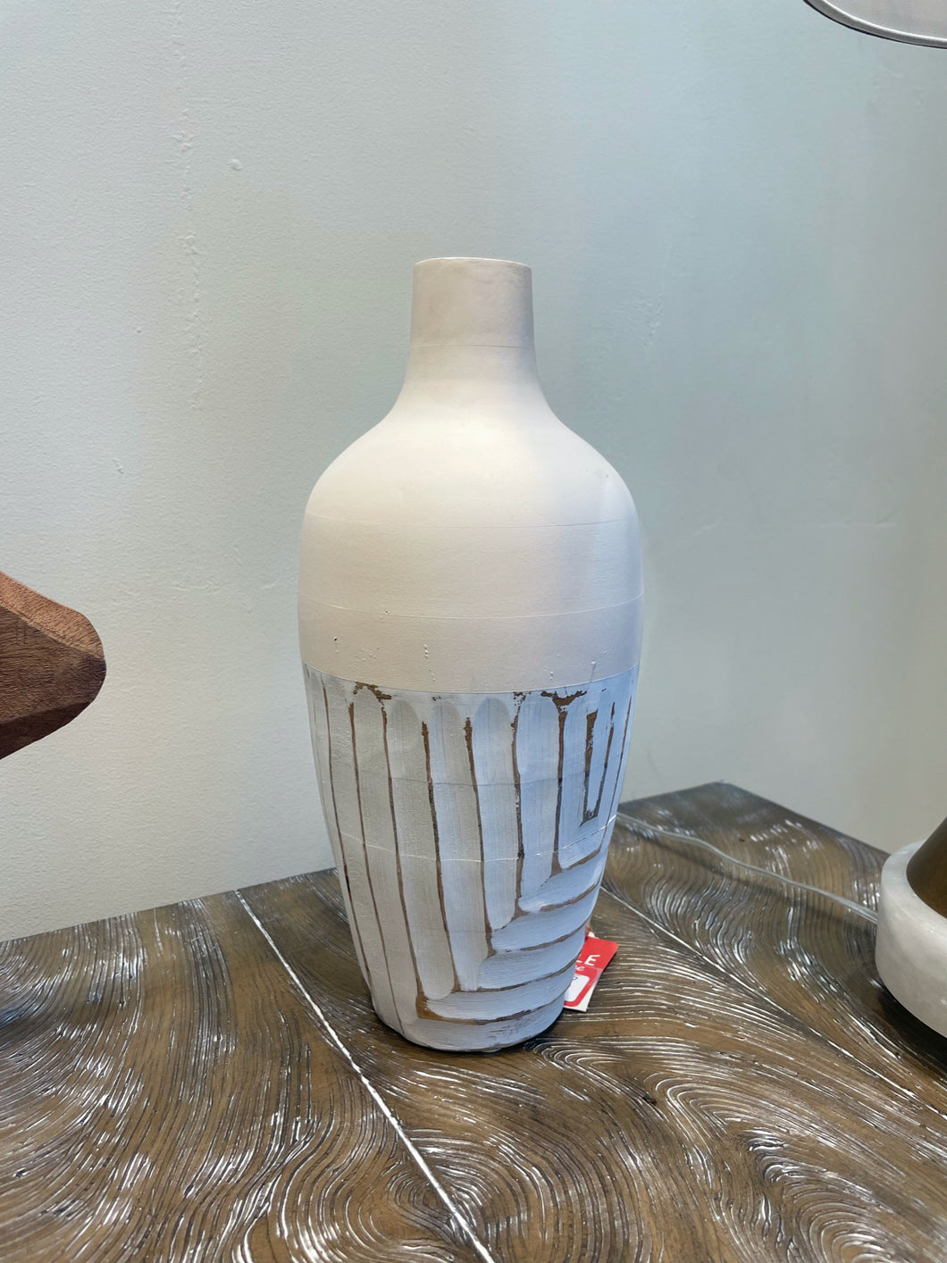 Matte White Tapered Vase Large