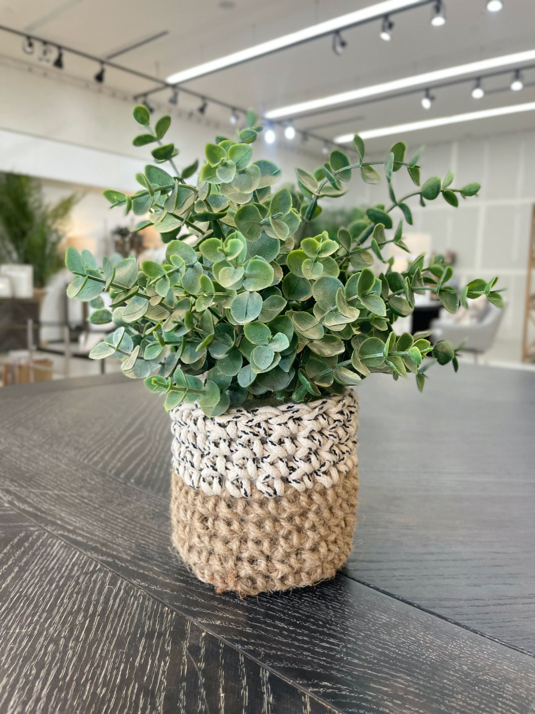 Medium Artificial Eucalyptus Weave Plant