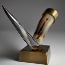 Load image into Gallery viewer, Large Iron And Horn Sculpture
