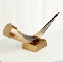 Load image into Gallery viewer, Large Iron And Horn Sculpture
