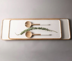 Light Wood Salad Serving Set