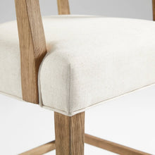 Load image into Gallery viewer, Light Wood Tufted Barstool
