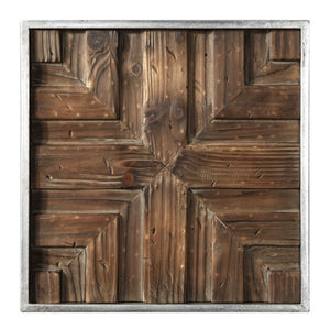 Rustic Wood Patterned Wall Squares