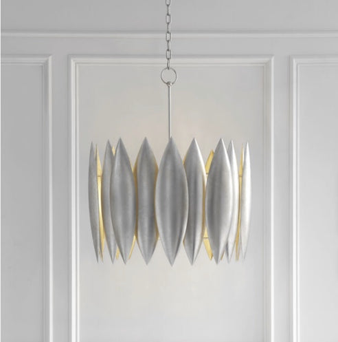 Silver Leaf Chandelier