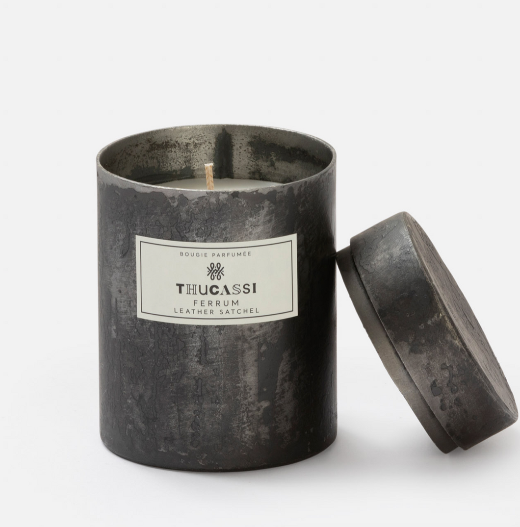 Leather Satchel 9oz Candle