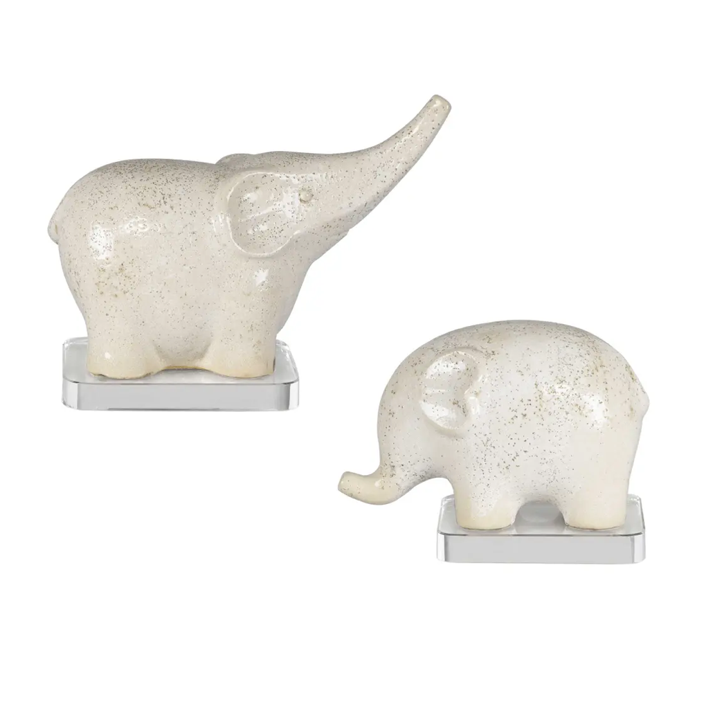 Ceramic Glaze Elephants