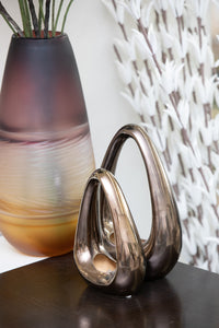 Plum And Amber Vase Tall