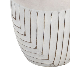 Matte White Tapered Vase Large