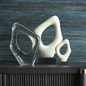 White Stone Hollow Sculpture Petite
