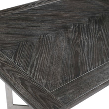 Load image into Gallery viewer, Dark Oak Herringbone Dining Table
