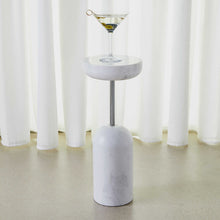 Load image into Gallery viewer, Round Marble Drink Table
