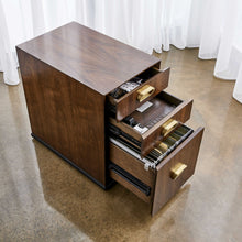 Load image into Gallery viewer, Walnut File Cabinet
